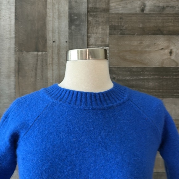Boden blue 3/4 sleeve sweater XSmall gorpcore old money preppy academia wool - Picture 3 of 10